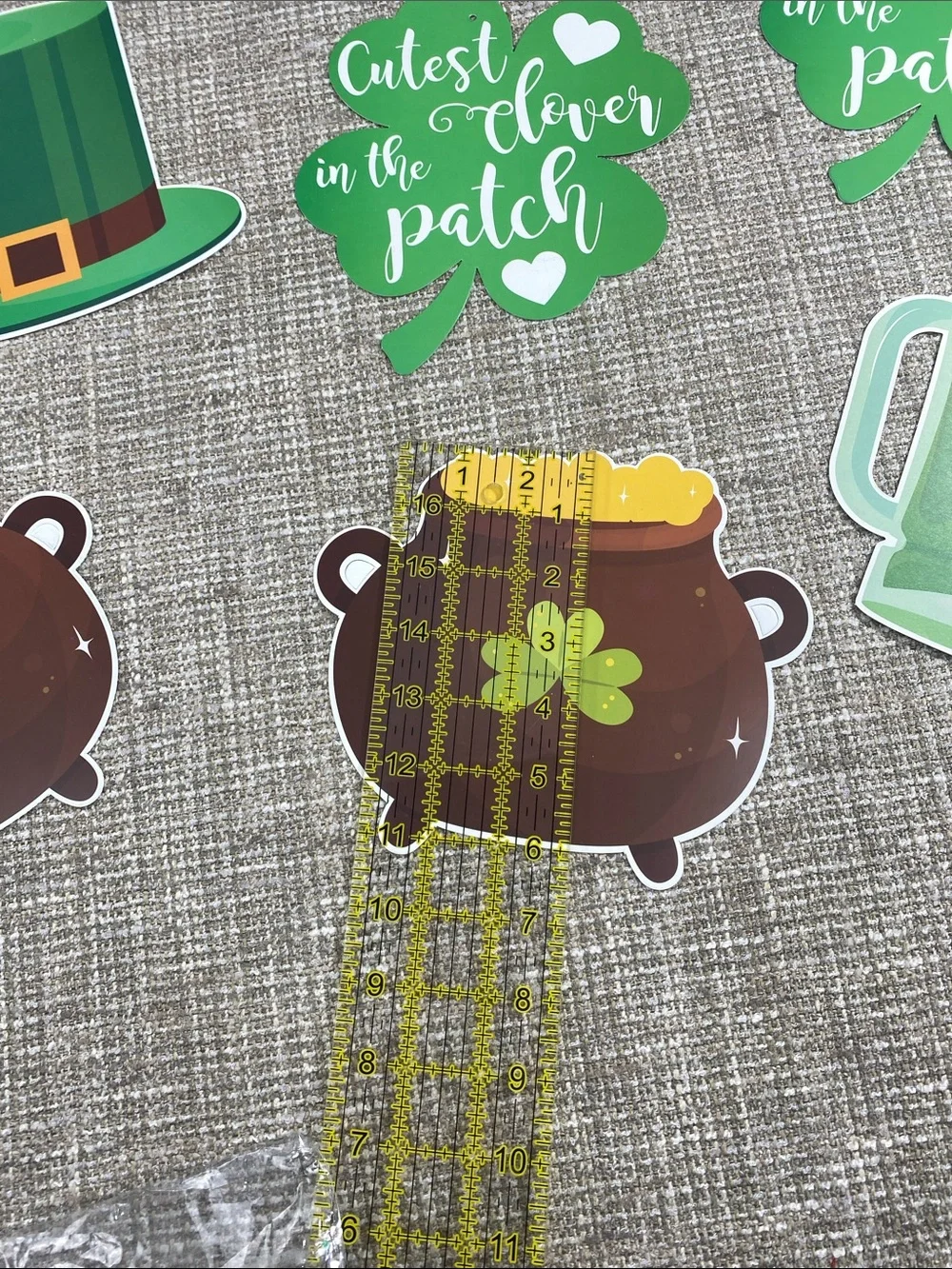 St. Patrick's Day Party cutout for ceiling wall Set - Green Decorations